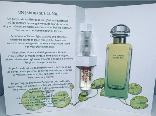 Hermes Un Jardin Sur Le Nil EDT Sample Spray 2ml