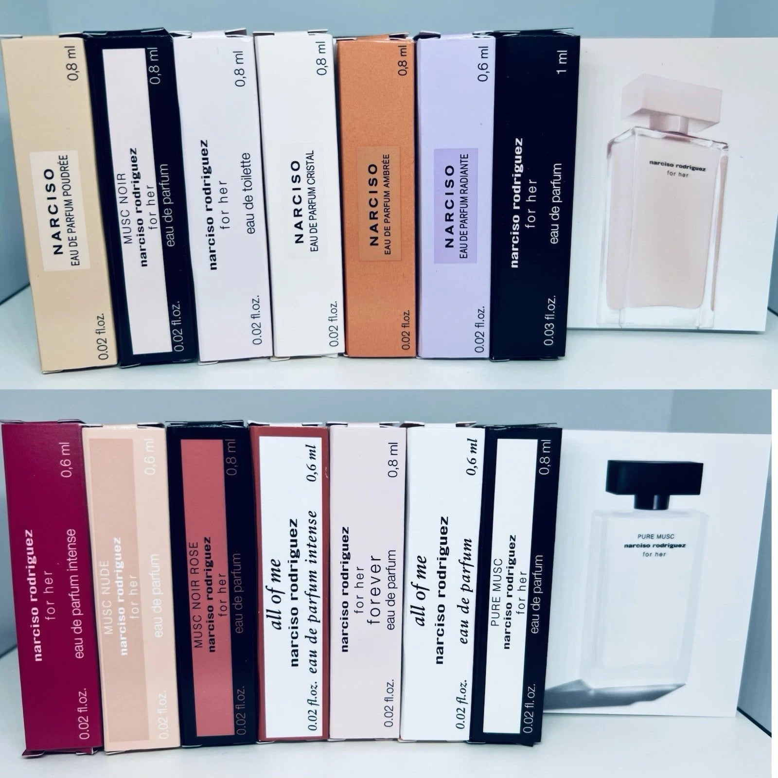 3 Narciso Rodriguez Perfume Sample Vials Sold Individually Choose Scent