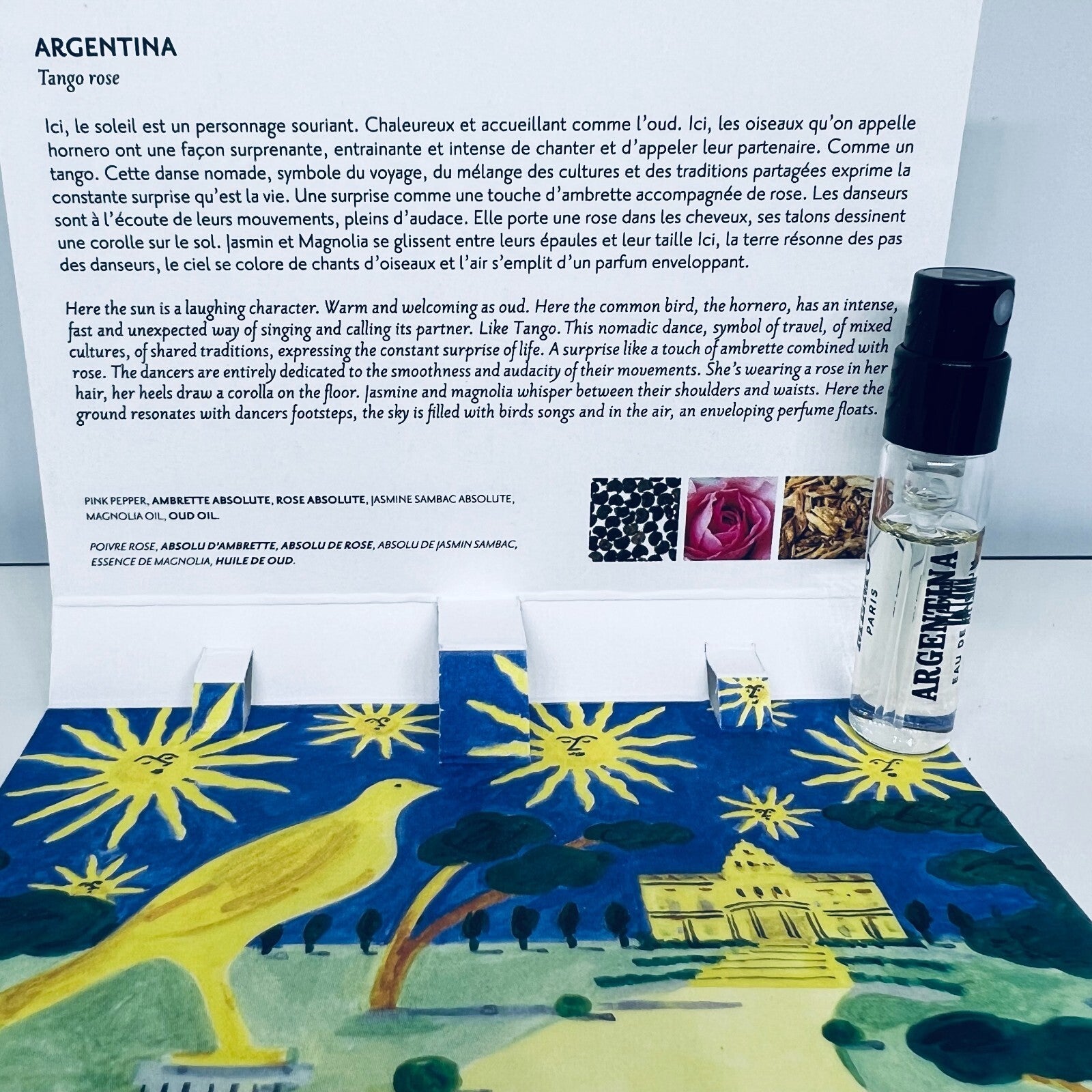 Memo Paris Argentina Eau de Parfum Sample Spray Vial 1.5ml / 0.05 oz