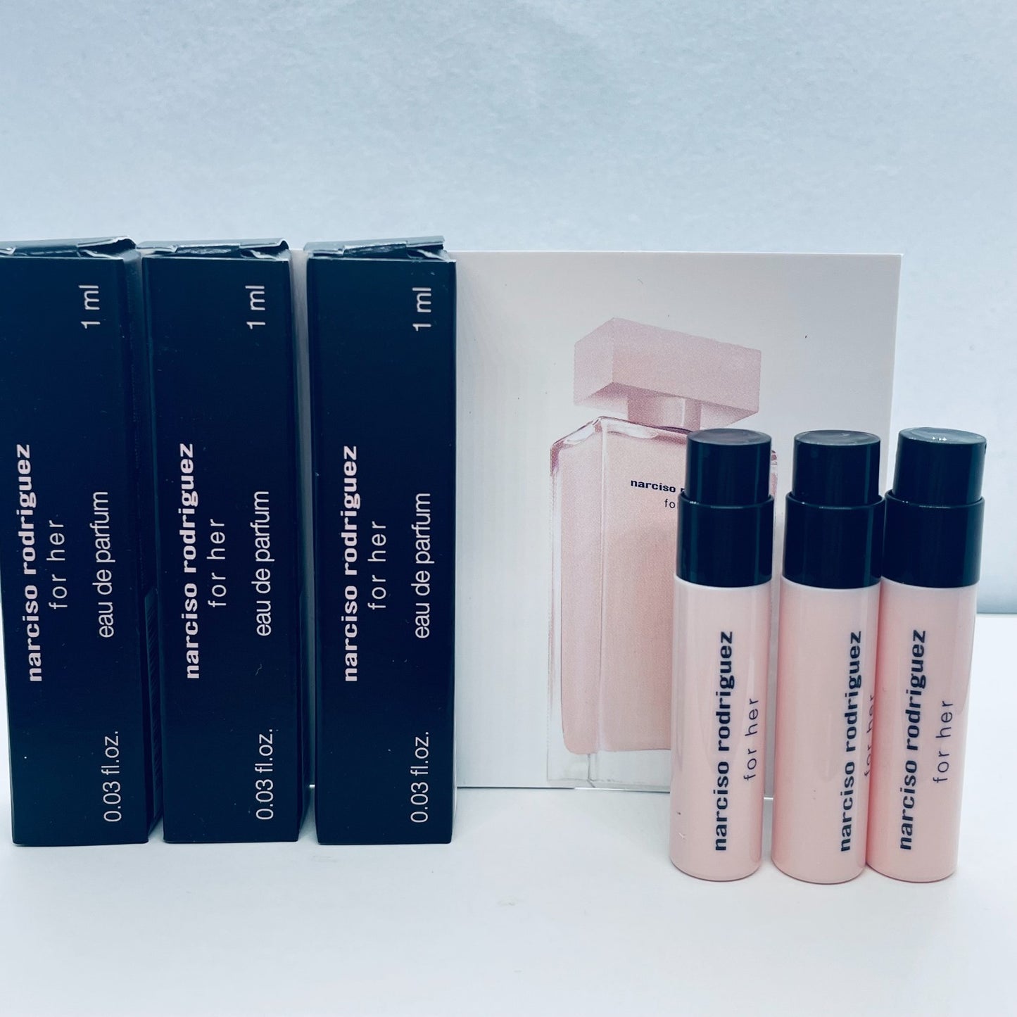 3 Narciso Rodriguez Perfume Sample Spray 0.6ml - 1ml -Choose Your Scents