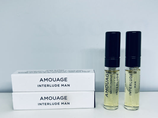 2pc Amouage Interlude Man Eau de Parfum Sapme Spray 2ml