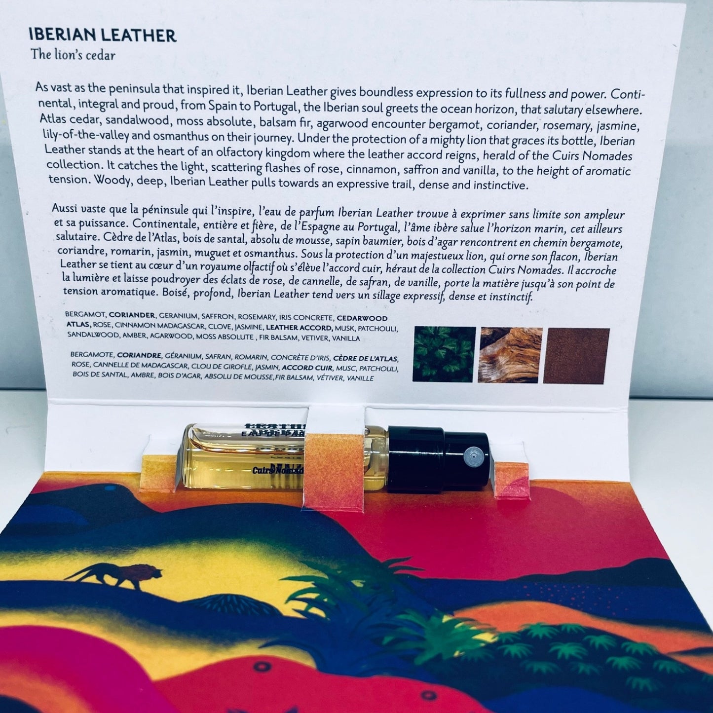 Memo Paris Leather Perfume Collection For Men Sample Spray  8pc Set