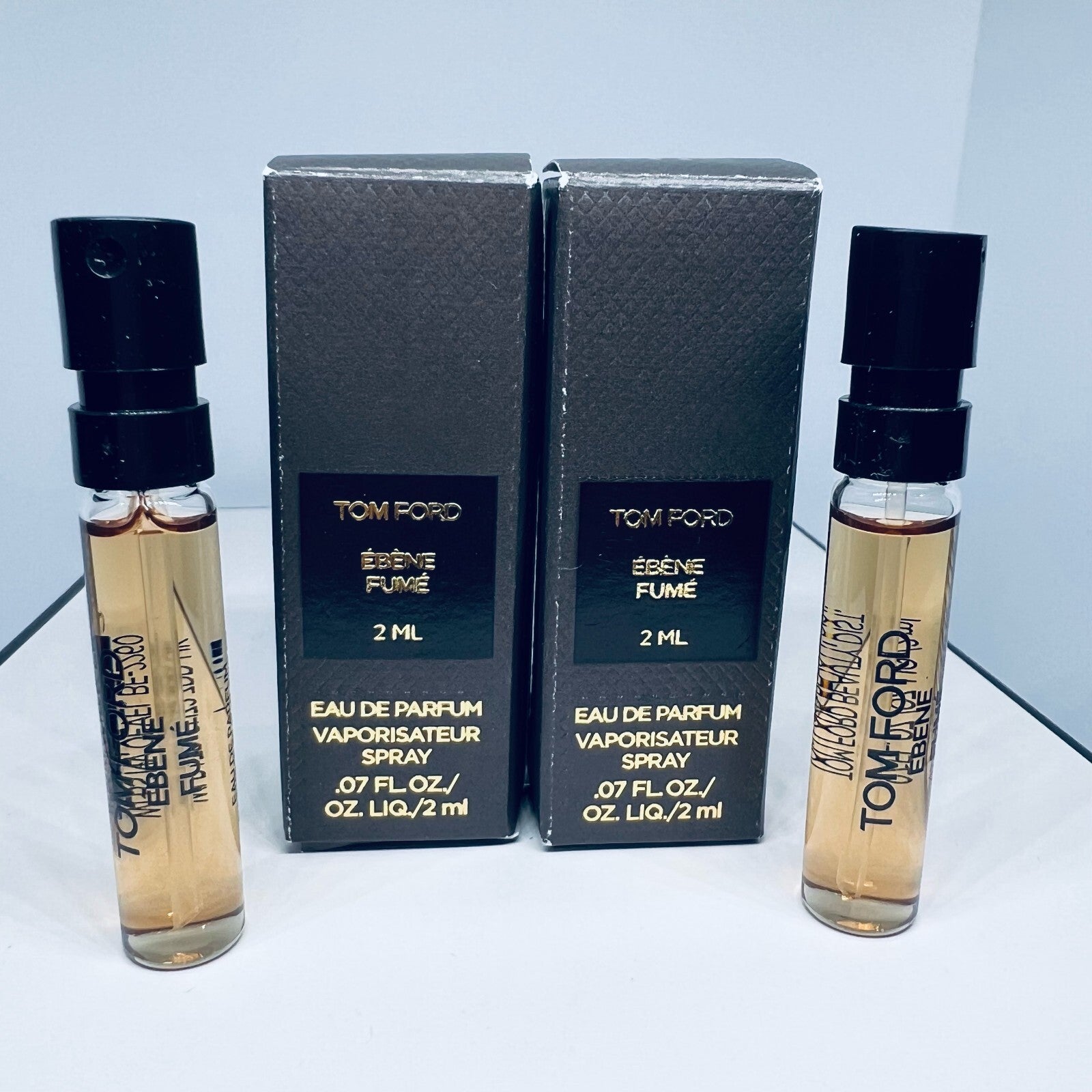 2 Tom Ford Ébène Fumé Eau de Parfum EDP Sample Spray Vial 2ml / 0.07fl.oz New