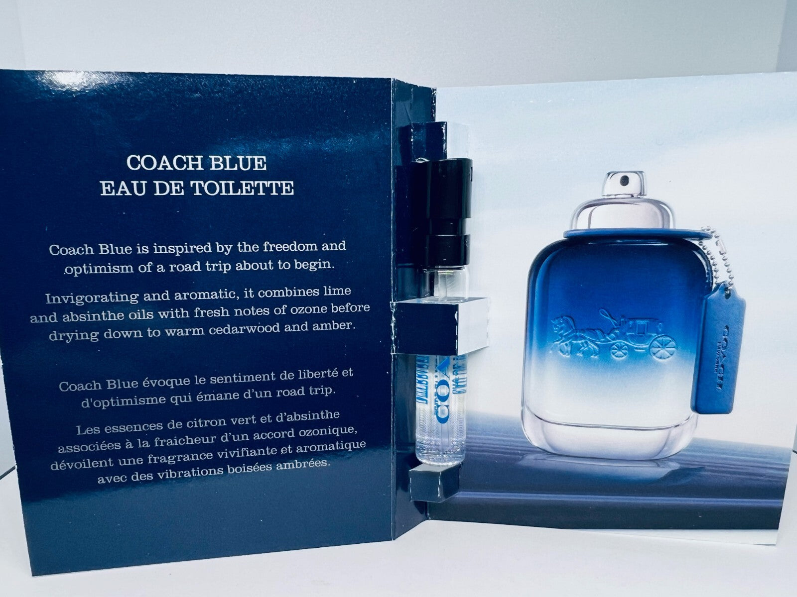 Coach Perfume Collection For Men Sample Spray Vials 6pc Set