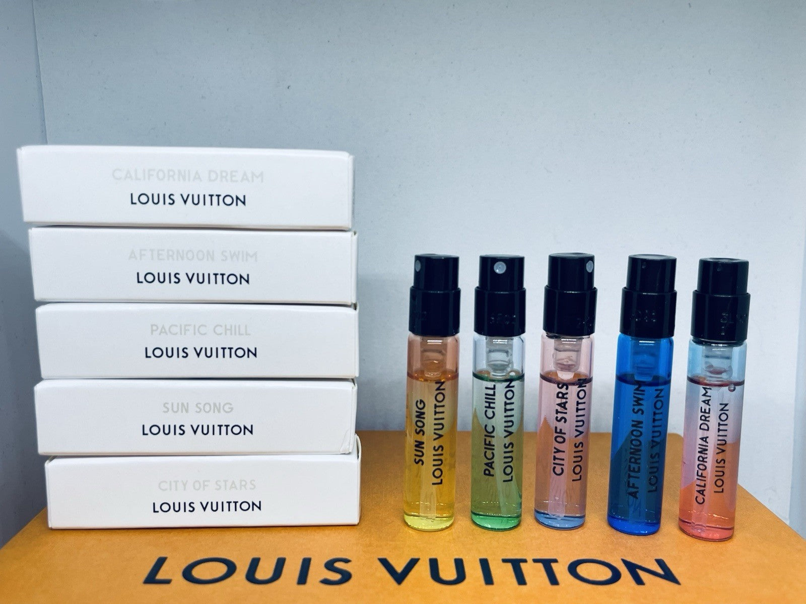 Louis Vuitton Cologne Perfumes Collection For Unisex Sample Vials Spray 5Pc Set