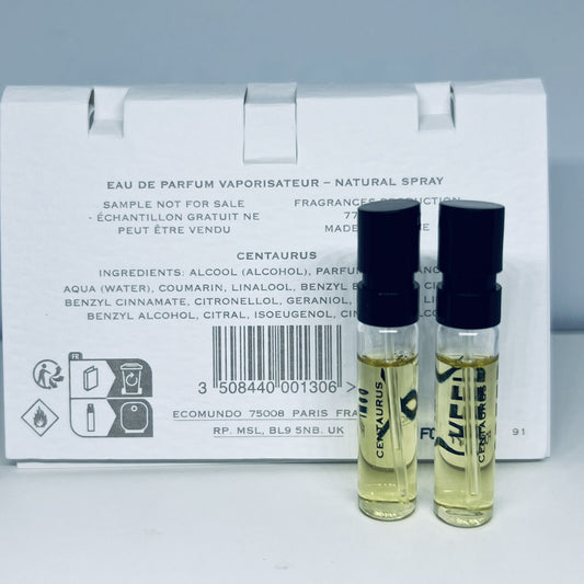 2Pc Creed Centaurus EDP Official Card Sample Spray 1.7ml Releases 2024