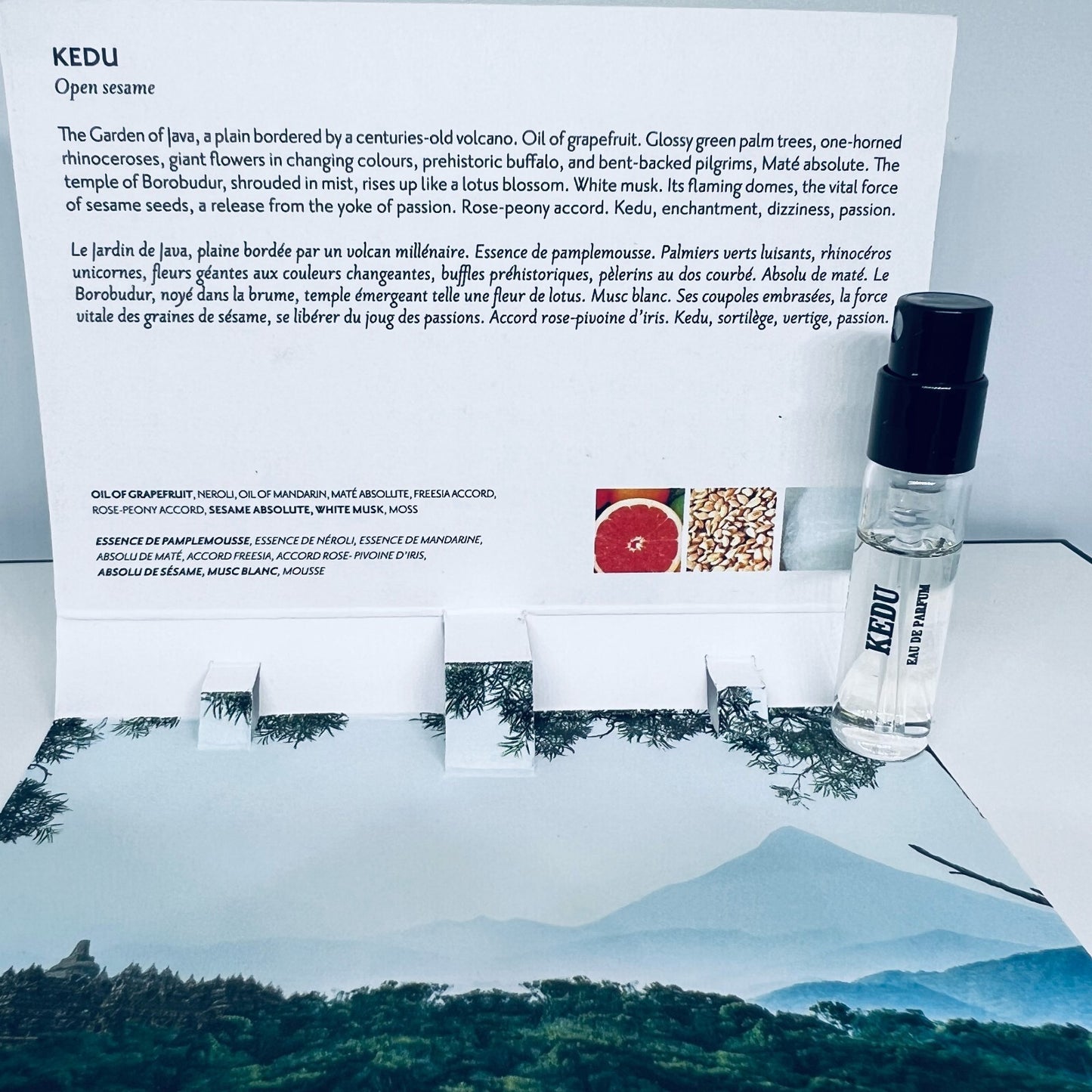 Memo Paris Kedu Eau de Parfum Sample Spray Vial 1.5ml / 0.05 oz