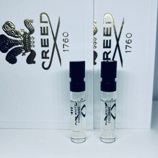 2 Crred Pure White Cologne EDP Sample Spray Vials 2ml