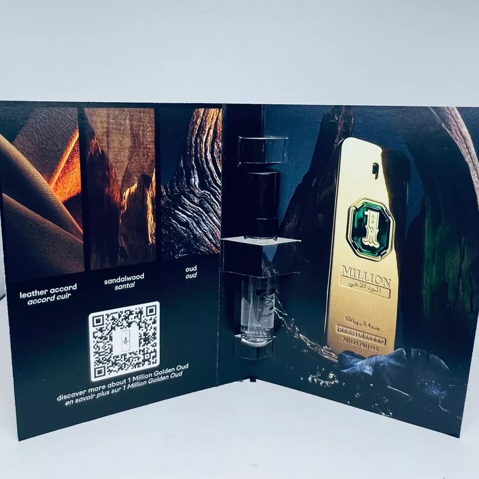 Paco Rabanne One Million Perfume Collection For Men Sample Spray 7pc Set