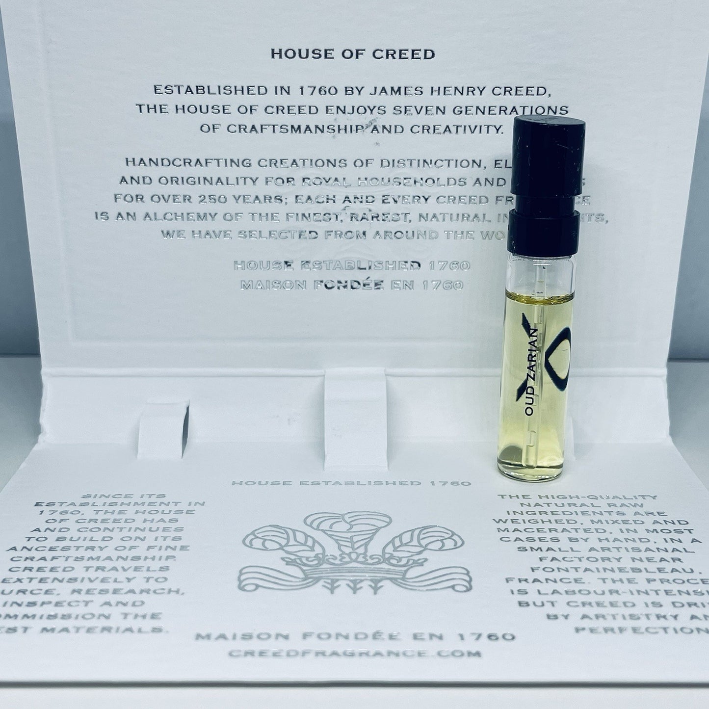 Creed Oud Zarian Eau De Parfum Sample Spray 1.7ml
