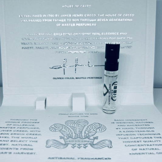 Creed Virgin Island Water Eau de Parfum Official Carded Sample Spray 2ml