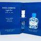Dolce & Gabbana Lighe Blue Perfume Collection For Men Sample Spray 4pc Set