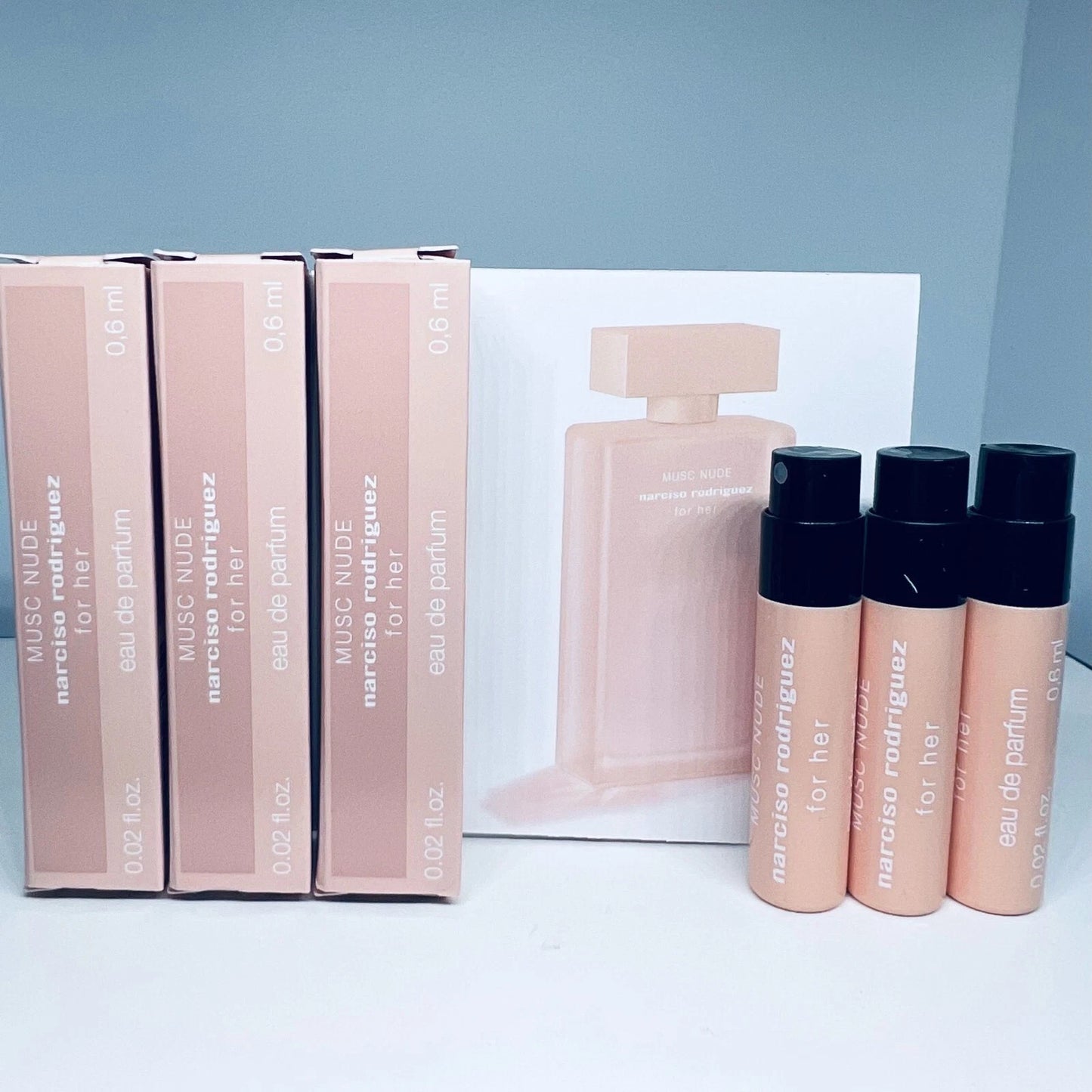 3 Narciso Rodriguez Perfume Sample Spray 0.6ml - 1ml -Choose Your Scents