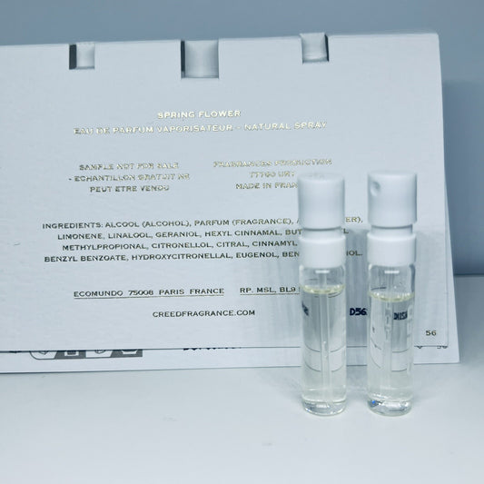 2Pc Creed Spring Flower EDP Official Carded Sample Spray 1.7ml