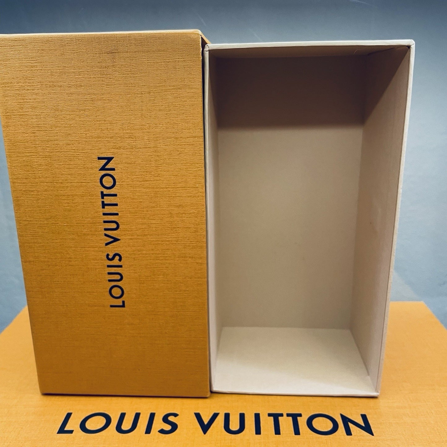 AUTHENTIC Louis Vuitton Empty Slide-Out Orange Gift Box (7''X3.5'')