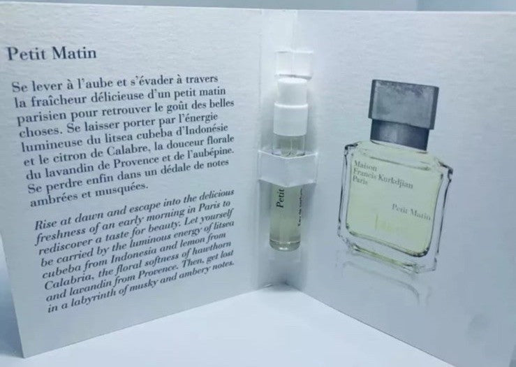 Maison Francis Kurkdjian Petit Matin Eau de Parfum Sample Spray 2ml