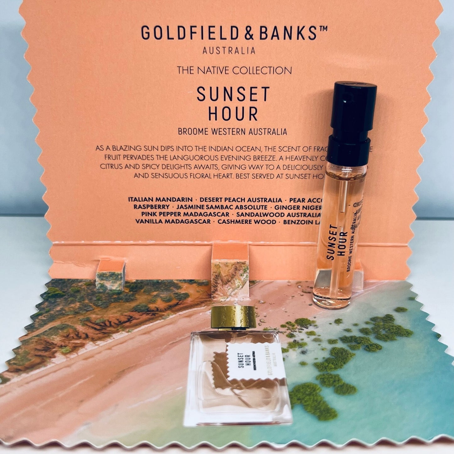 Goldfield & Banks SUNSET HOUR Perfume Sample .06 oz/2ml