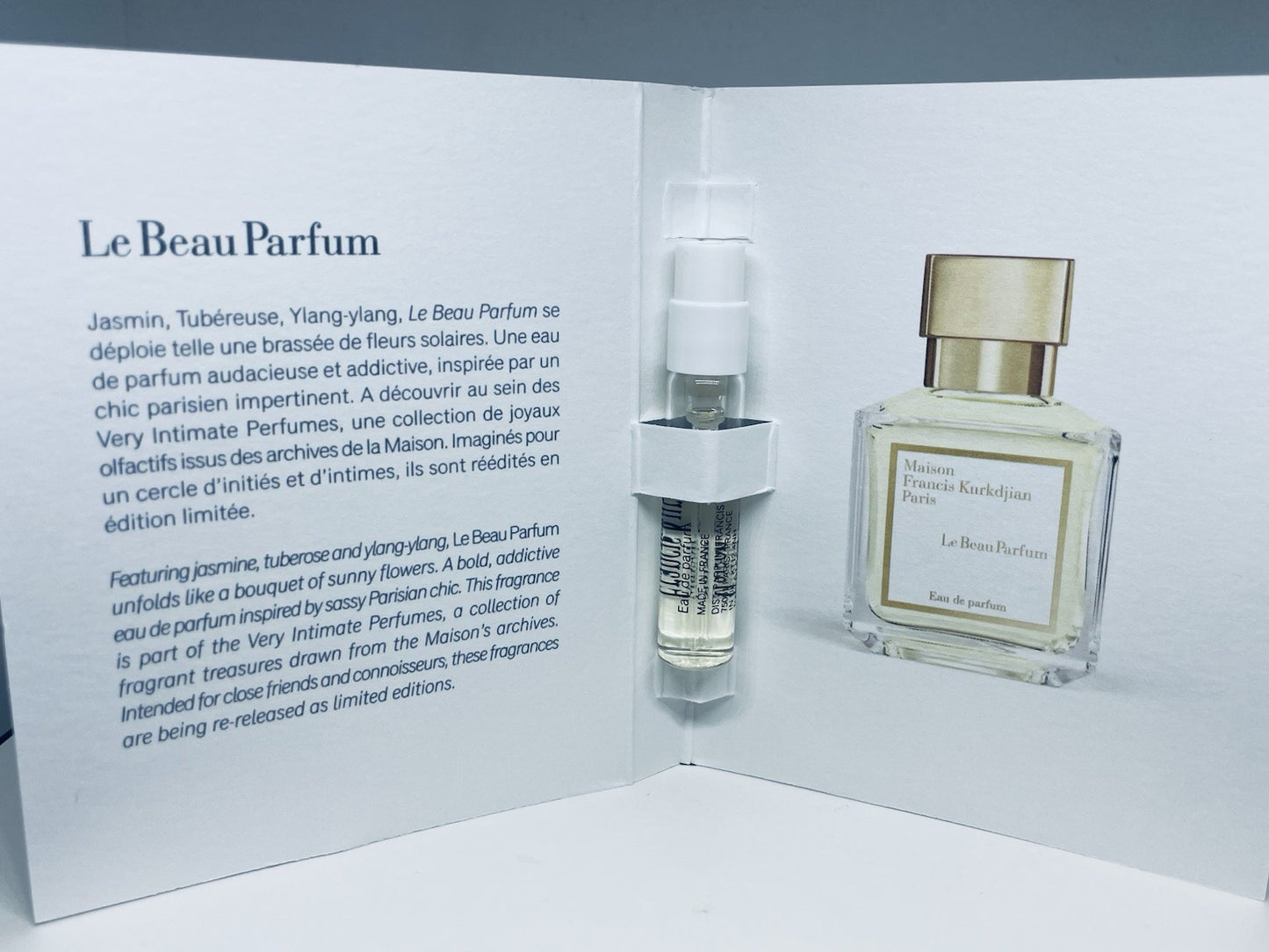 Maison Francis Kurkdjian Le Beau Parfum EDP Sample 2ml