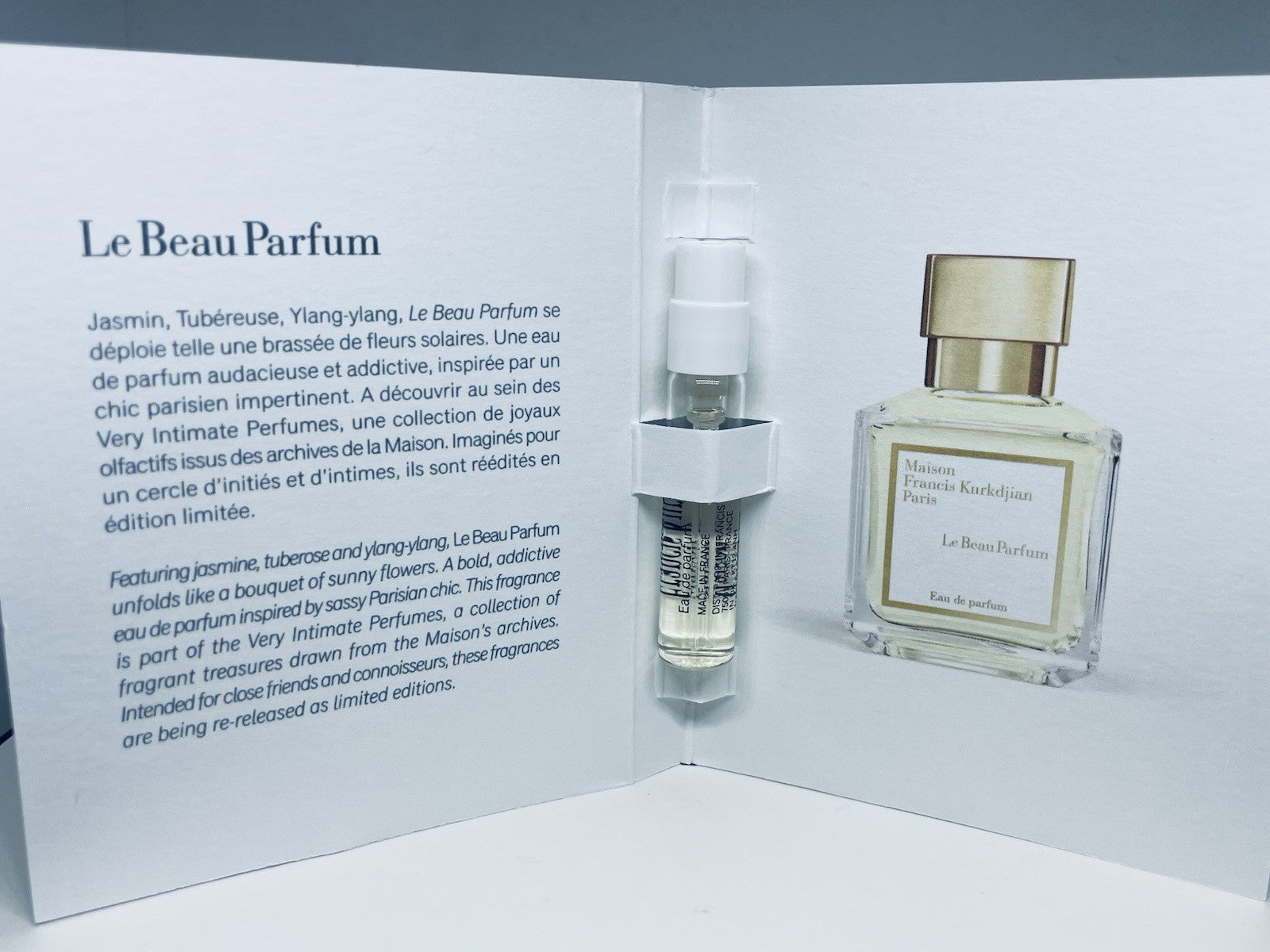 Maison Francis Kurkdjian Le Beau Parfum EDP Sample 2ml