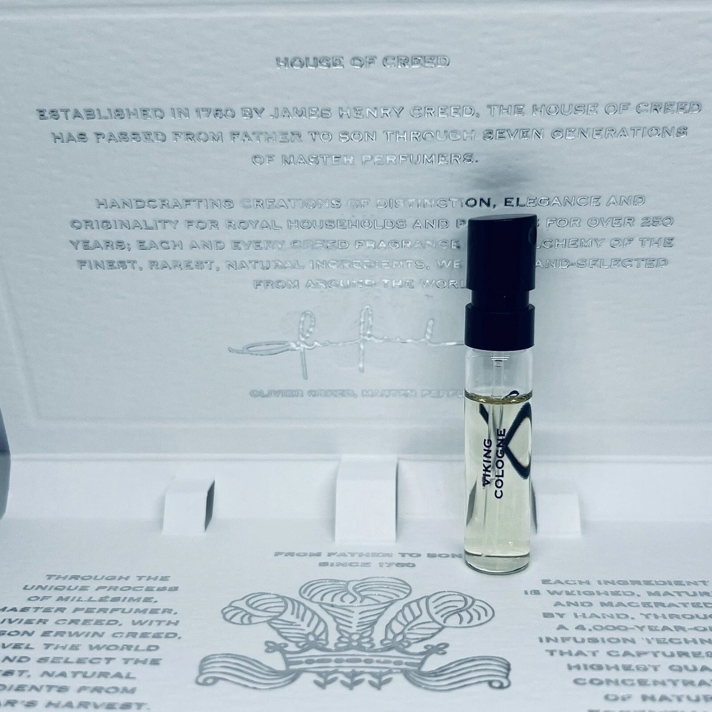 CREED VIKING COLOGNE Eau De Parfum Sample Spray 1.7ml