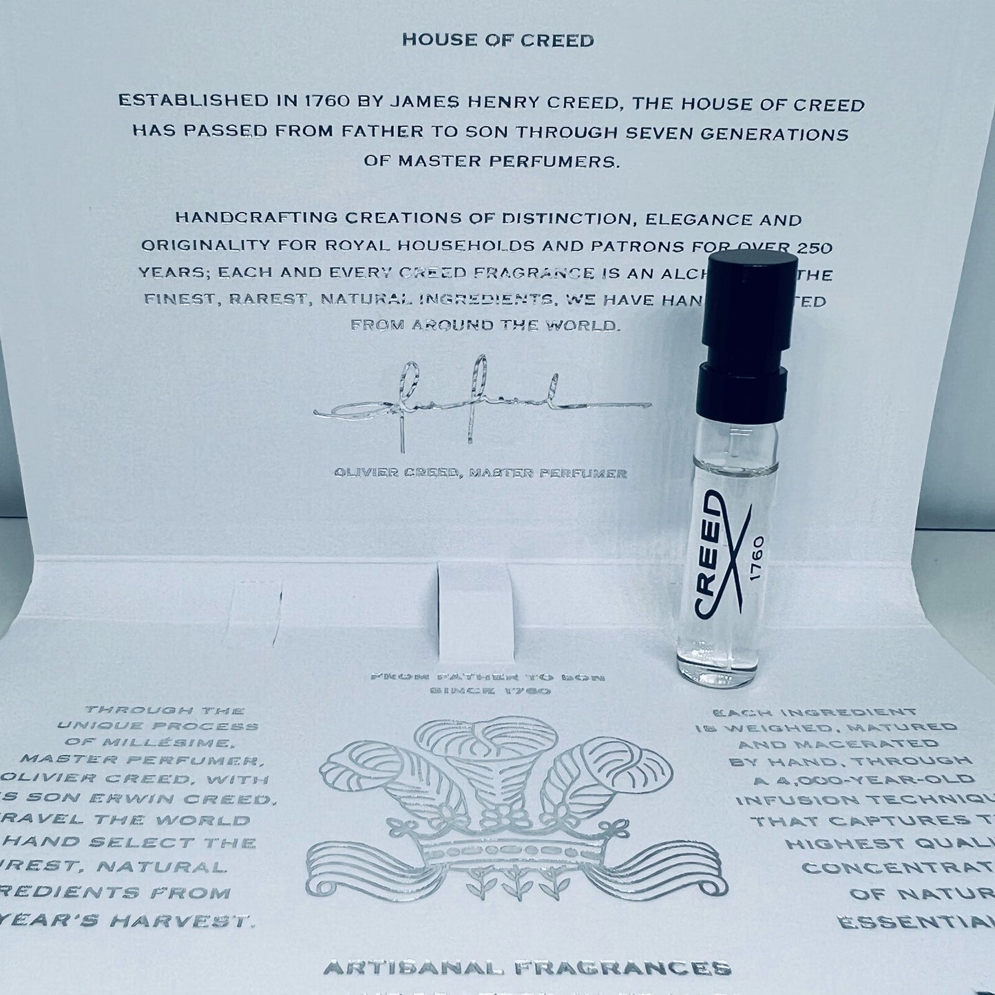 Creed Silver Mountain Water Eau de Parfum 1.7ml x10 Sample Spray
