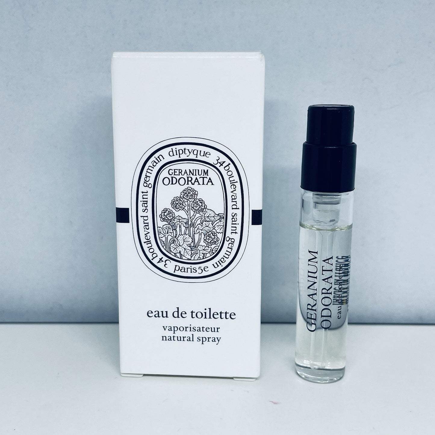 Diptyque Geranium Odorata Eau de Toilette Sample Spray .06oz, 2ml New in Box