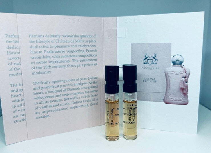 2Pc Parfums de Marly Delina Exclusif EDP Perfume Sample Spray 1.5ml
