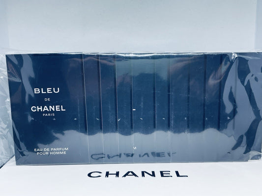 CHANEL BLEU DE CHANEL EAU DE PARFUM 1.5ml .05fl oz x 12 COLOGNE SPRAY SAMPLE