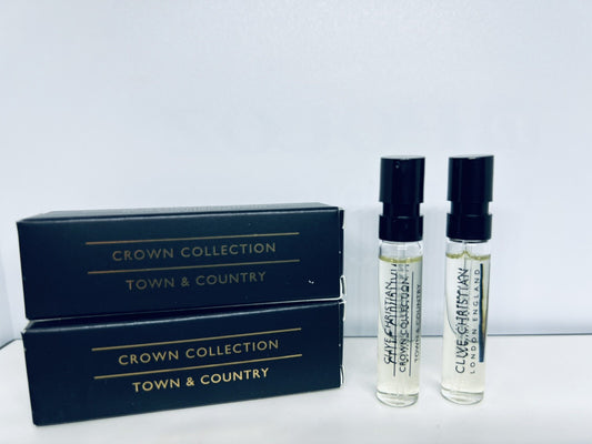 2Pc Clive Christian Town & Country EDP Sample Spray 2ml