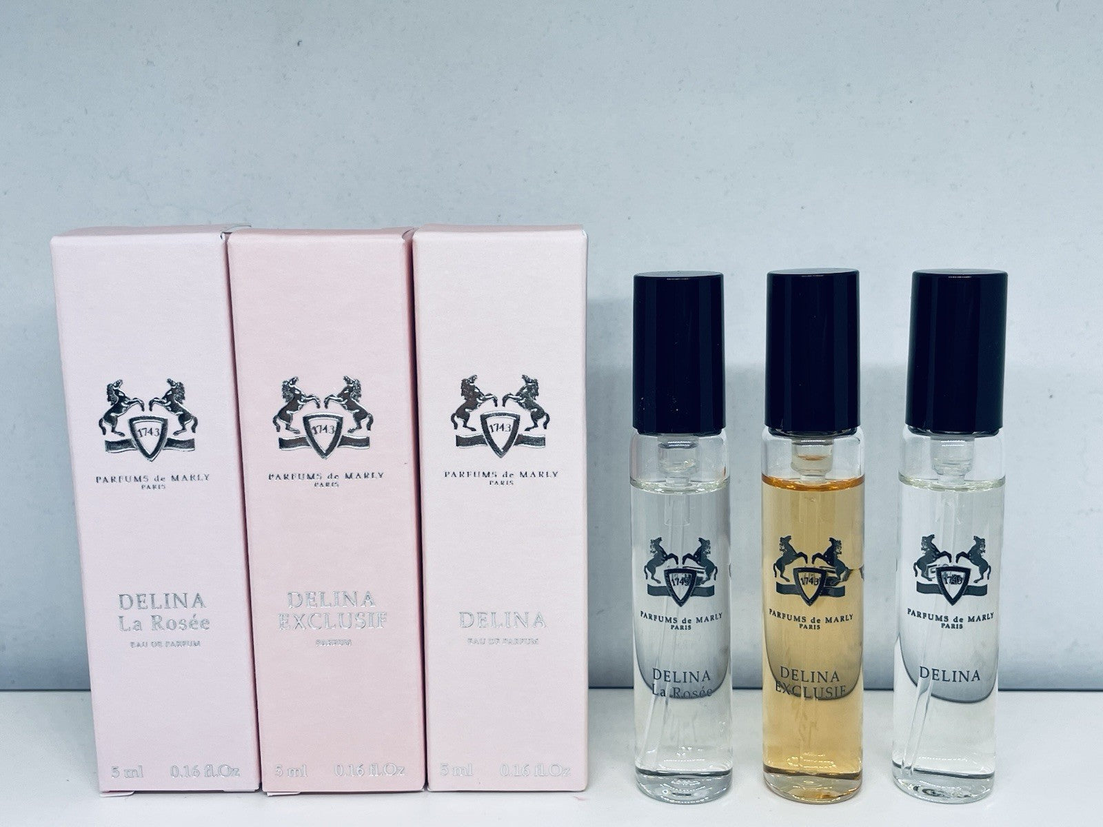 Parfums De Marly DELINA Discovery Collection Travel Spray 5ml/0.16oz x 3