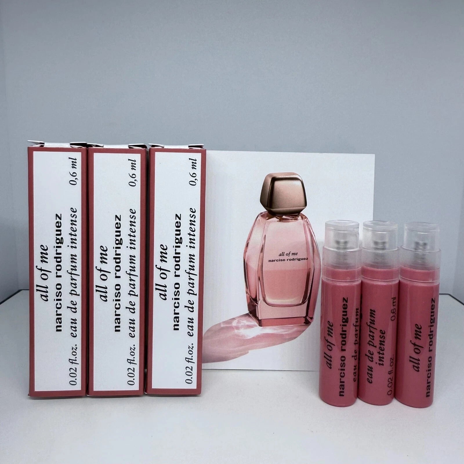 3 Narciso Rodriguez Perfume Sample Spray 0.6ml - 1ml -Choose Your Scents