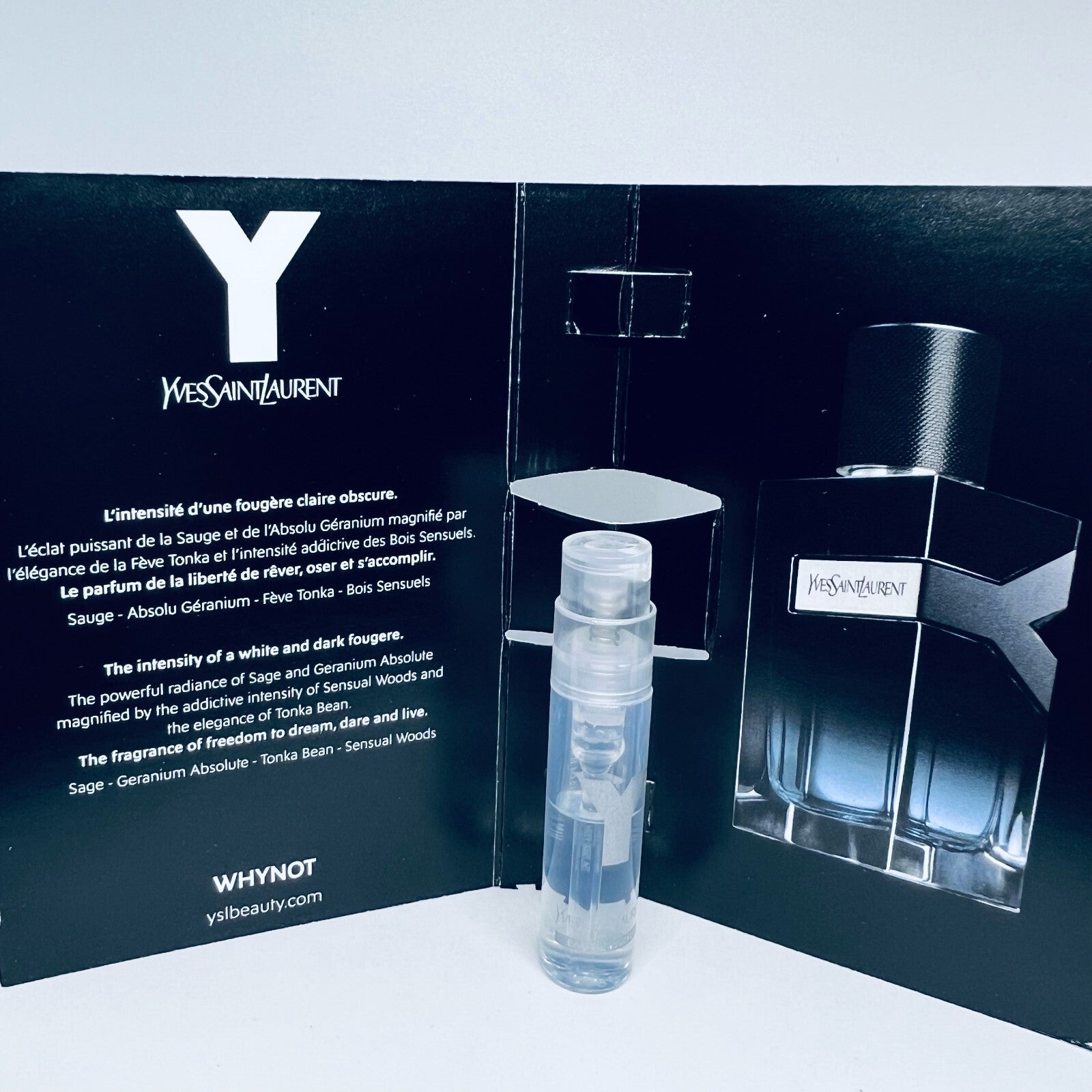 Yves Saint Lauren Men Perfume Collection Sample Vials Spray 1.2ml/.04oz 10Pc Set