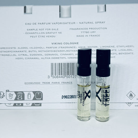 2Pc CREED Viking Cologne EDP Sample Spray 1.7ml
