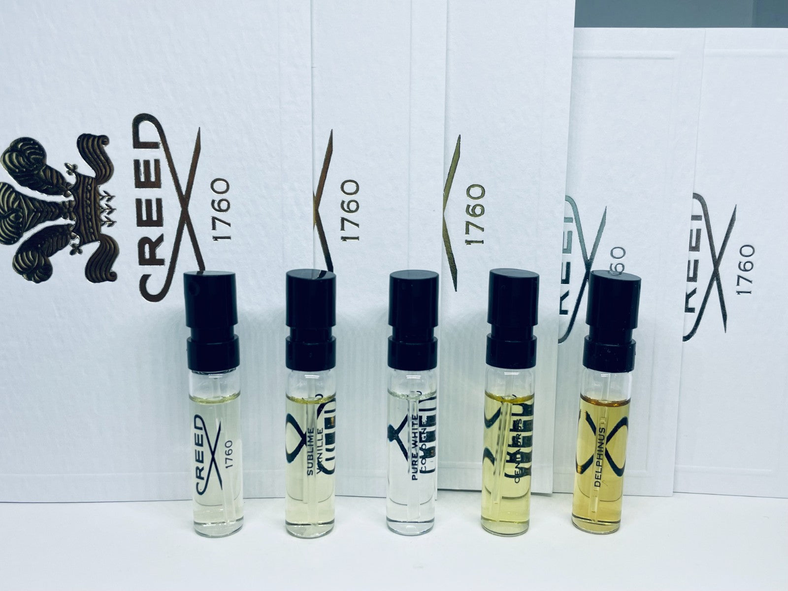 Creed Perfume Collection For Unisex Sample Spray 10pc Set