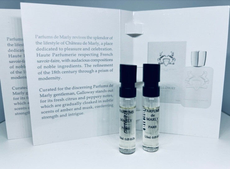2Pc  Parfums de Marly Galloway EDP Cologne Sample Spray 1.5ml