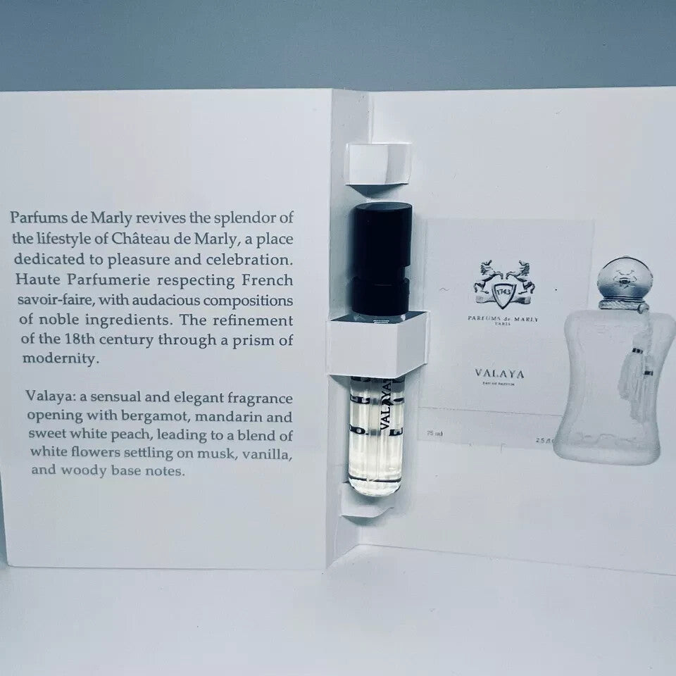 Parfums De Marly Valaya EDP Official Carded Sample Spray 1.5ml