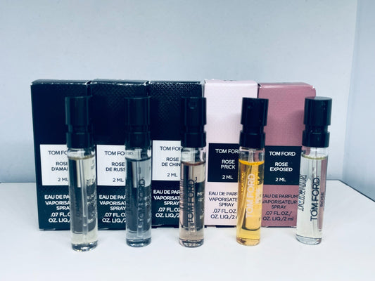 Tom Ford Rose Perfume Discovery Sample Spray 5pc Set 2ml Each