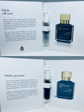 Maison Francis Kurkdjian Oud Silk Mood EDP & Oud Satin Mood EDP Sample 2pc Set