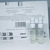 2Pc Creed Royal Princess Oud EDP Official Carded Sample Spray 1.7ml