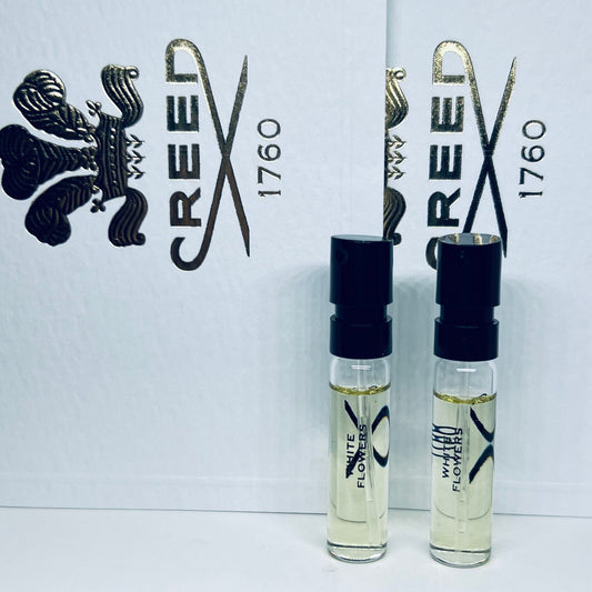 2 Creed White Flowers Eau de Parfum Perfume Sample Spray 2ml