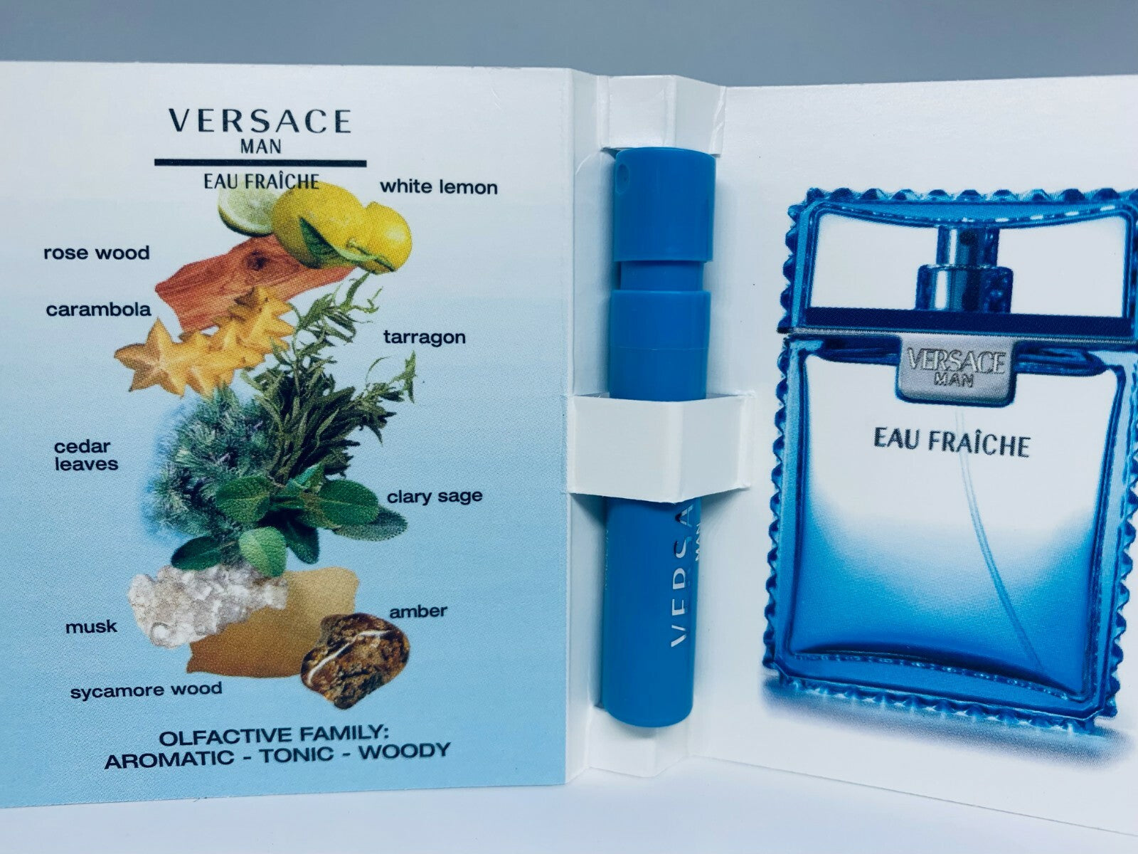 Versace Men Cologne Collection Sample Spray Vials 1ml / 0.03oz 10Pc Set