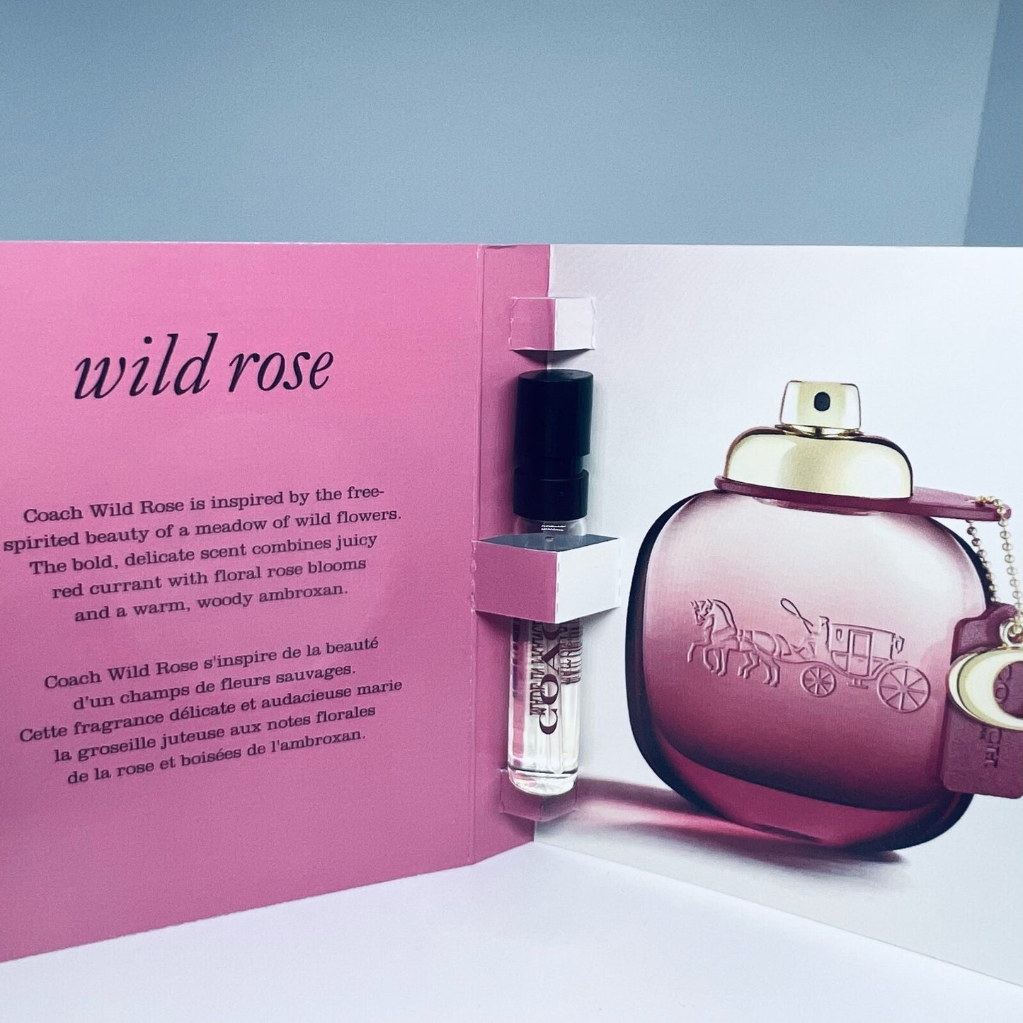 2x Coach New York Wild Rose Eau De Parfum Sample Spray 2ml / 0.06oz
