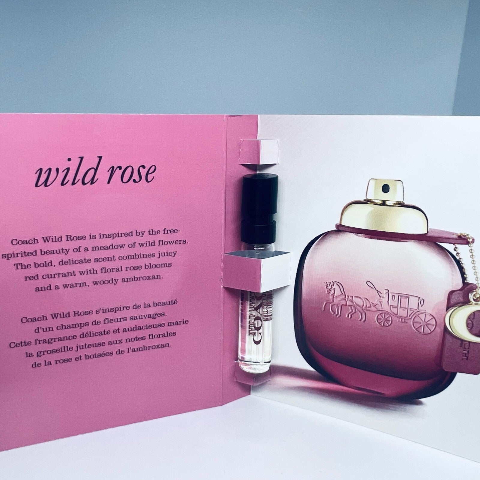 2x Coach New York Wild Rose Eau De Parfum Sample Spray 2ml / 0.06oz