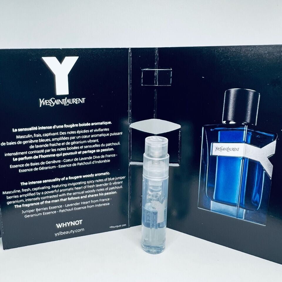 YSL  L’Homme Men Cologne Collection Sample Spray Vials 10pc Set