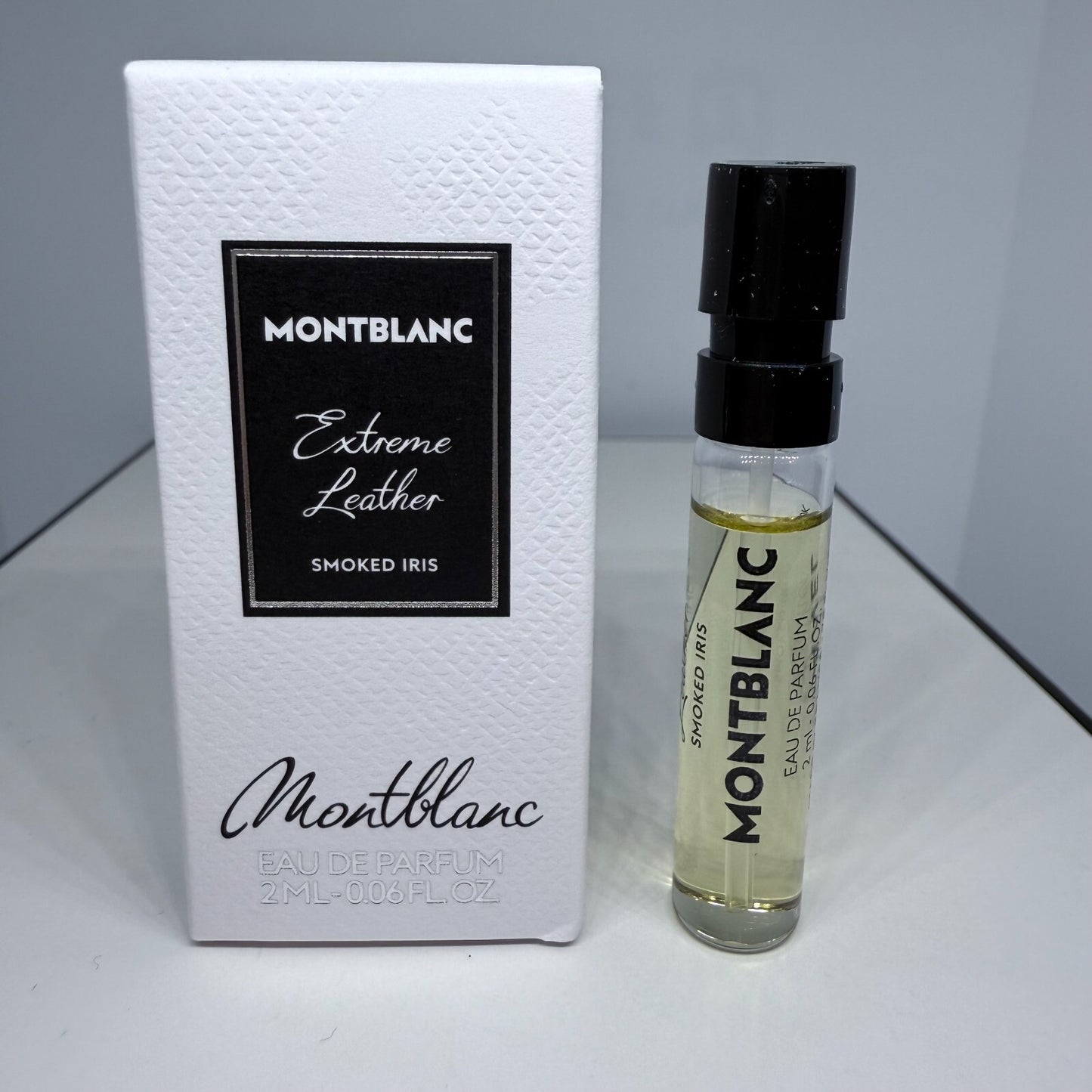 Montblanc Extreme Leather Smoked Iris EDP Sample Spray 2ml