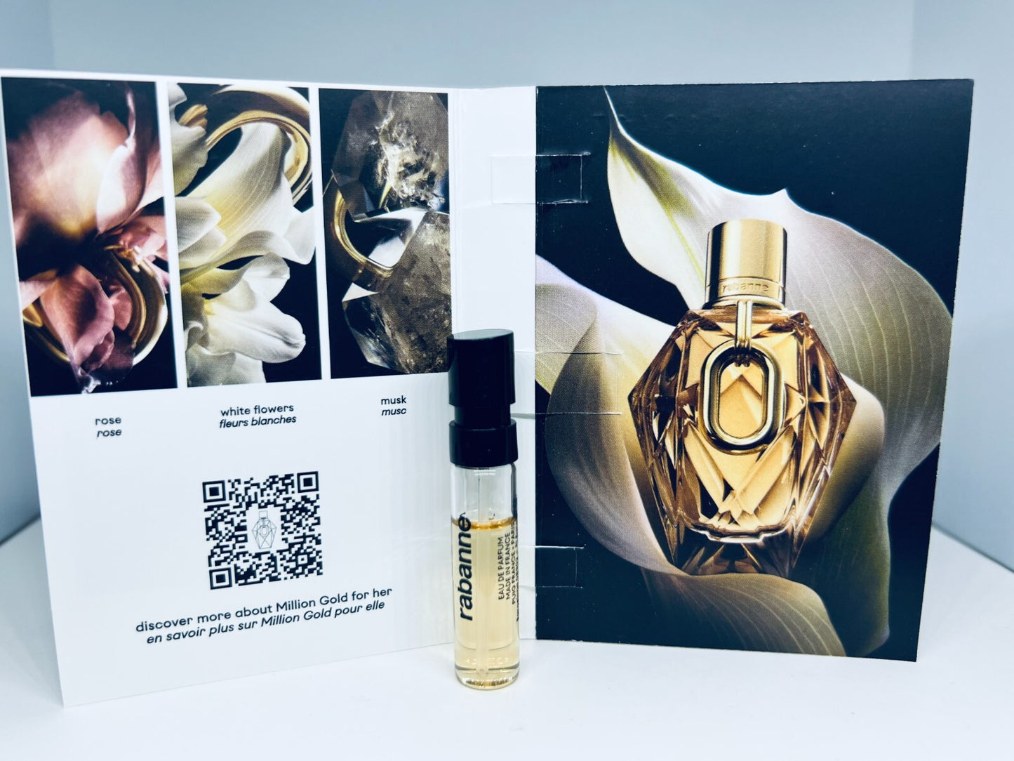 Paco Rabanne Million Gold For Her Eau de Parfum Sample Spray 1.5ml New