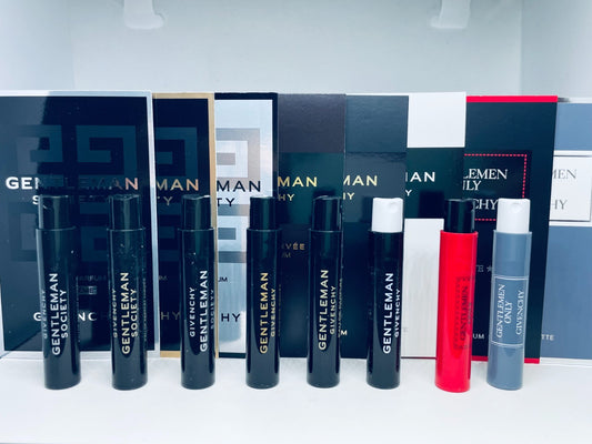 Givenchy Cologne Collection For Men Sample Spray Vials 8pc Set