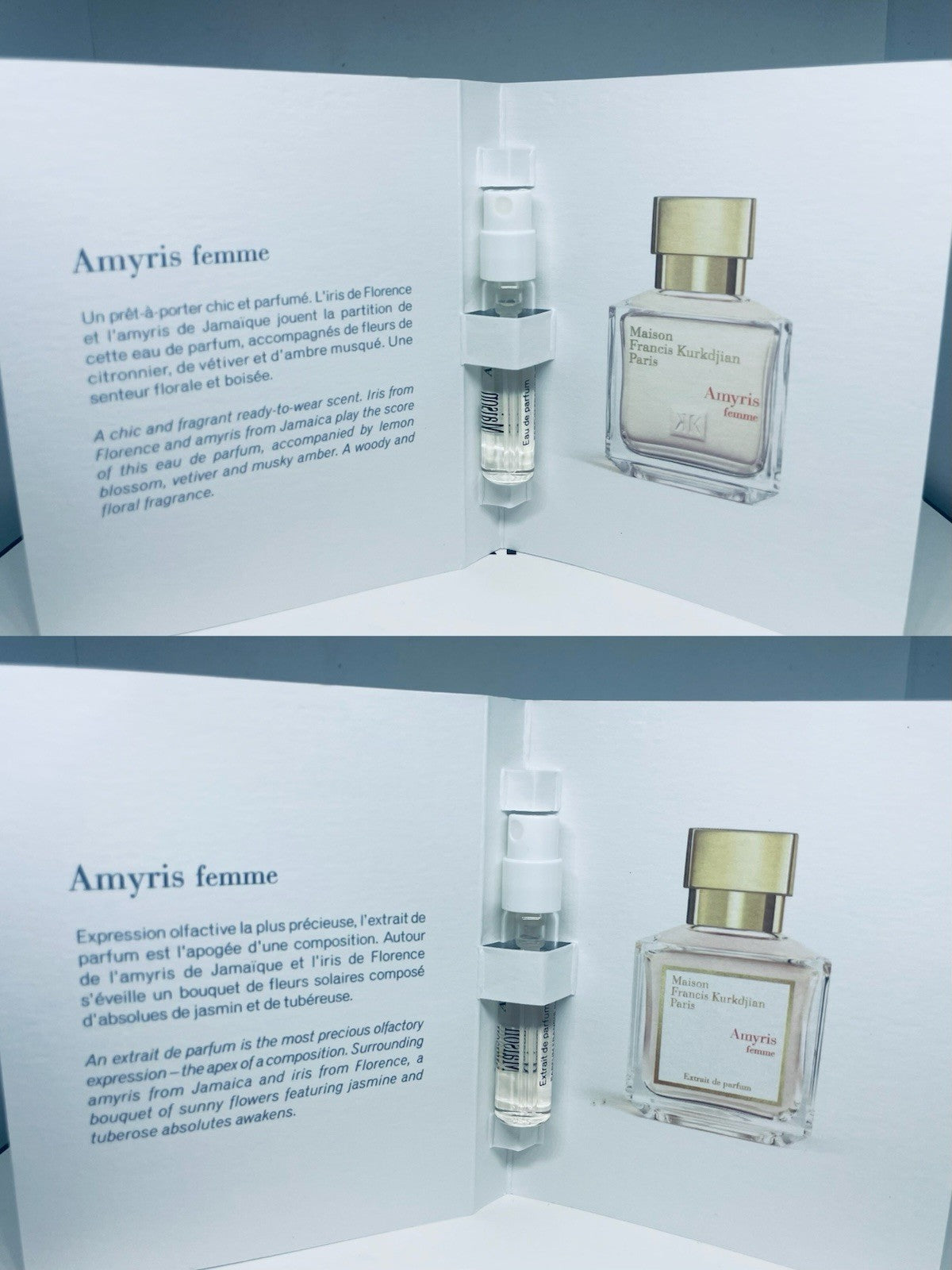 Maison Francis Kurkdjian Amyris Femme & Amyris Femme Extrait Sample Set 2ml