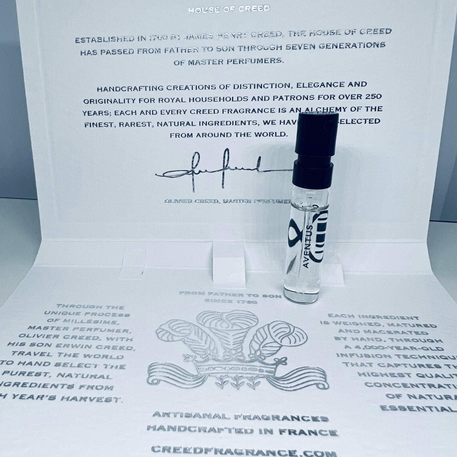 Creed Aventus Eau De Parfum Sample Spray 1.7ml