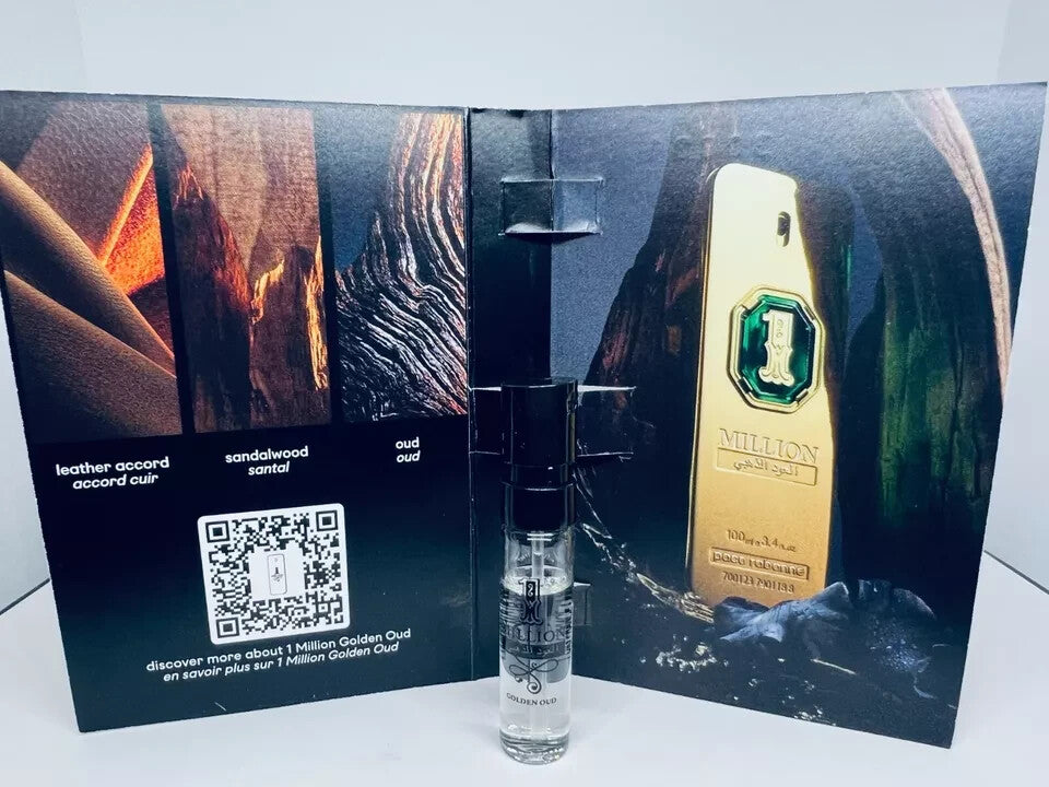 Paco Rabanne Perfume Collection For Men Sample Spray Vials 10pc Set